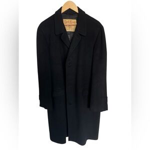 Vintage | Lord Kent Overcoats | Black | 100% Pure Cashmere